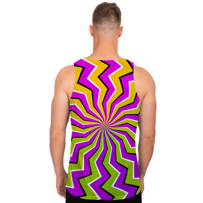 Colorful Dizzy Moving Optical Illusion Men's Tank Top