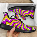 Colorful Dizzy Moving Optical Illusion Mesh Knit Shoes
