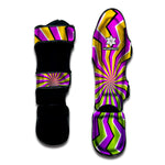 Colorful Dizzy Moving Optical Illusion Muay Thai Shin Guard