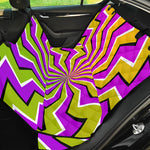 Colorful Dizzy Moving Optical Illusion Pet Car Back Seat Cover