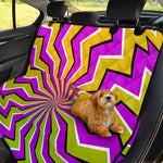 Colorful Dizzy Moving Optical Illusion Pet Car Back Seat Cover