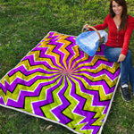 Colorful Dizzy Moving Optical Illusion Quilt