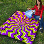 Colorful Dizzy Moving Optical Illusion Quilt