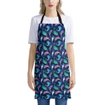 Colorful Dolphin Pattern Print Apron