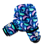 Colorful Dolphin Pattern Print Boxing Gloves