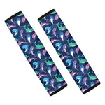 Colorful Dolphin Pattern Print Car Seat Belt Covers