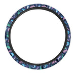 Colorful Dolphin Pattern Print Car Steering Wheel Cover