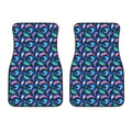 Colorful Dolphin Pattern Print Front Car Floor Mats