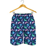 Colorful Dolphin Pattern Print Men's Shorts