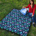 Colorful Dolphin Pattern Print Quilt