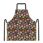 Colorful Donut Pattern Print Apron