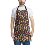 Colorful Donut Pattern Print Apron