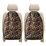 Colorful Donut Pattern Print Car Seat Organizers