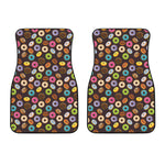Colorful Donut Pattern Print Front Car Floor Mats