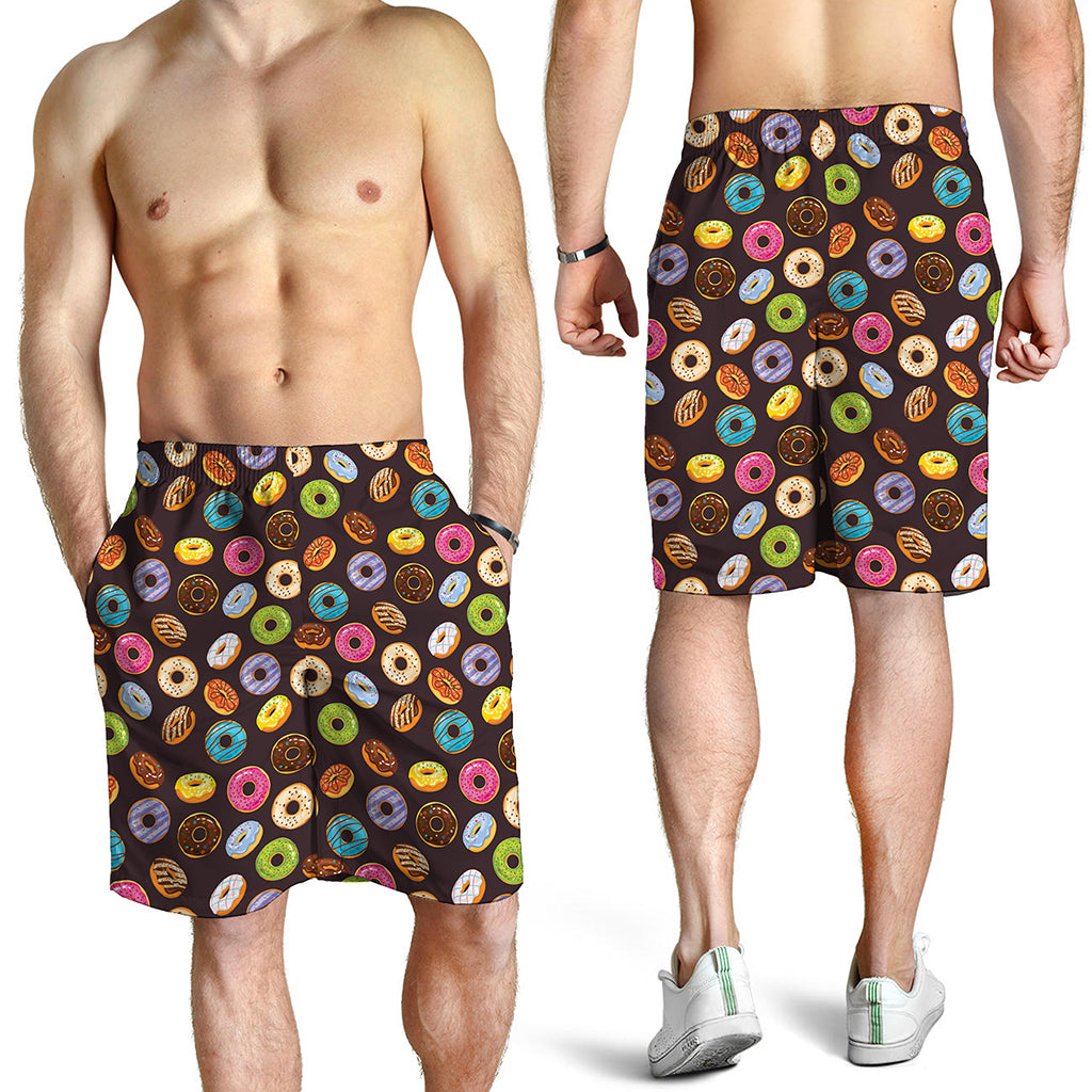 Colorful Donut Pattern Print Men's Shorts
