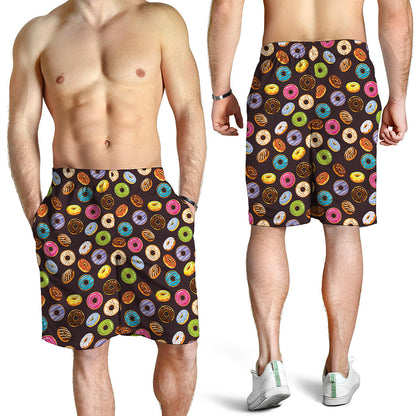 Colorful Donut Pattern Print Men's Shorts
