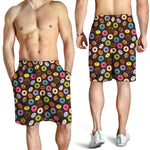 Colorful Donut Pattern Print Men's Shorts