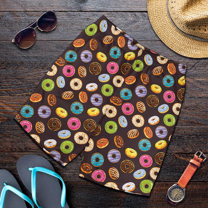 Colorful Donut Pattern Print Men's Shorts