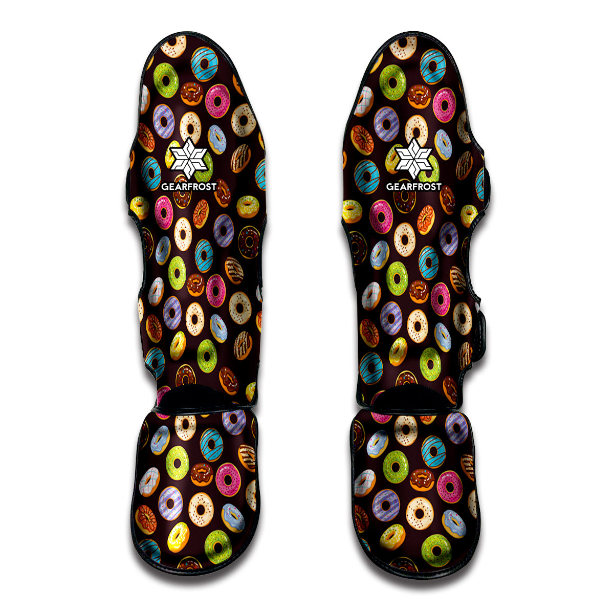 Colorful Donut Pattern Print Muay Thai Shin Guard