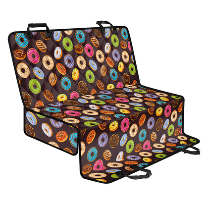 Colorful Donut Pattern Print Pet Car Back Seat Cover