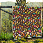 Colorful Donut Pattern Print Quilt