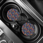 Colorful Easter Eggs Pattern Print Car Coasters