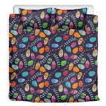 Colorful Easter Eggs Pattern Print Duvet Cover Bedding Set