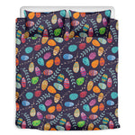 Colorful Easter Eggs Pattern Print Duvet Cover Bedding Set
