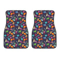 Colorful Easter Eggs Pattern Print Front Car Floor Mats