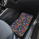 Colorful Easter Eggs Pattern Print Front Car Floor Mats