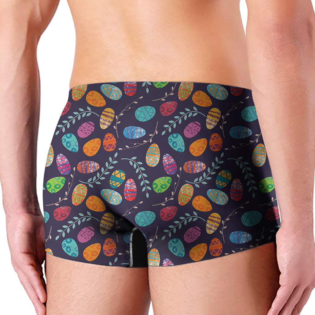 Colorful Easter Eggs Pattern Print Men's Boxer Briefs