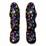 Colorful Easter Eggs Pattern Print Muay Thai Shin Guard
