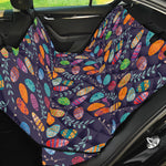 Colorful Easter Eggs Pattern Print Pet Car Back Seat Cover