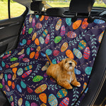Colorful Easter Eggs Pattern Print Pet Car Back Seat Cover