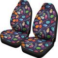 Colorful Easter Eggs Pattern Print Universal Fit Car Seat Covers