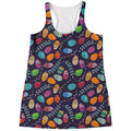 Colorful Easter Eggs Pattern Print Women's Racerback Tank Top