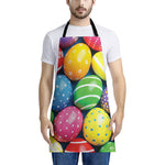 Colorful Easter Eggs Print Apron