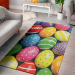 Colorful Easter Eggs Print Area Rug