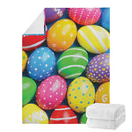 Colorful Easter Eggs Print Blanket