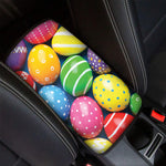 Colorful Easter Eggs Print Car Center Console Cover