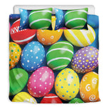 Colorful Easter Eggs Print Duvet Cover Bedding Set