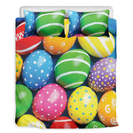 Colorful Easter Eggs Print Duvet Cover Bedding Set