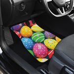 Colorful Easter Eggs Print Front and Back Car Floor Mats