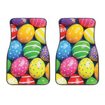 Colorful Easter Eggs Print Front Car Floor Mats