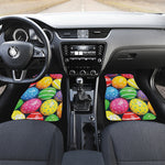 Colorful Easter Eggs Print Front Car Floor Mats