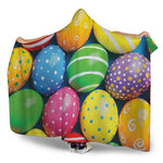Colorful Easter Eggs Print Hooded Blanket