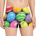 Colorful Easter Eggs Print Men's Boxer Briefs
