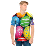 Colorful Easter Eggs Print Men's T-Shirt
