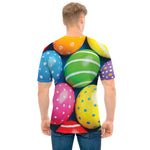 Colorful Easter Eggs Print Men's T-Shirt