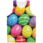 Colorful Easter Eggs Print Men's Tank Top